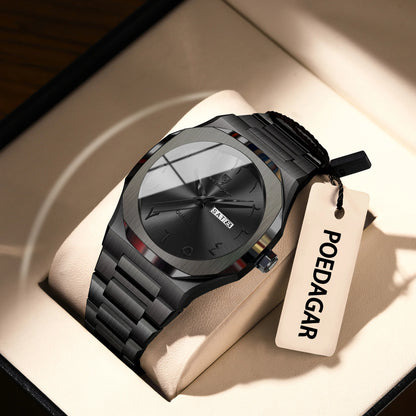 POEDAGAR montre militaire pour hommes étanche luxe semaine calendrier homme montre-bracelet Quartz acier inoxydable mode hommes montres mâle