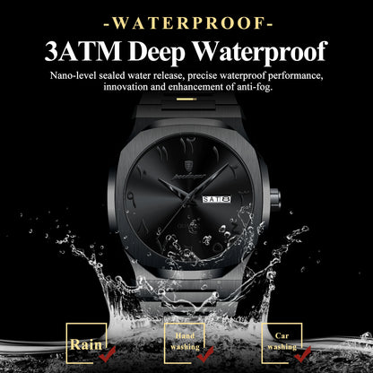 POEDAGAR montre militaire pour hommes étanche luxe semaine calendrier homme montre-bracelet Quartz acier inoxydable mode hommes montres mâle