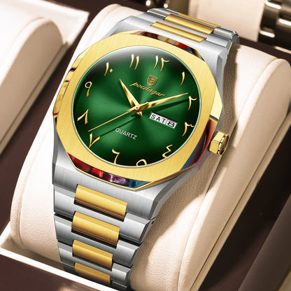 POEDAGAR montre militaire pour hommes étanche luxe semaine calendrier homme montre-bracelet Quartz acier inoxydable mode hommes montres mâle